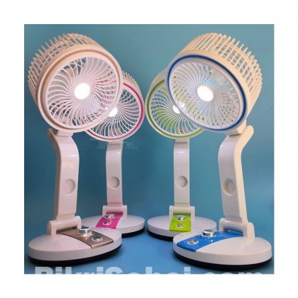 LR- 2018 New USB Rechargeable Fan With LED Light